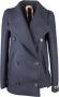 N21 Double-Breasted Coats Blauw Dames - Thumbnail 1
