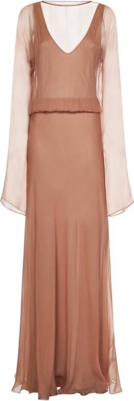 N21 Dresses Bruin Dames