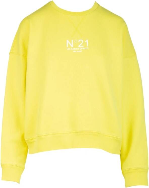N21 Hoodies Yellow Dames