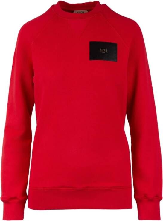 N21 Hoodies Rood Dames