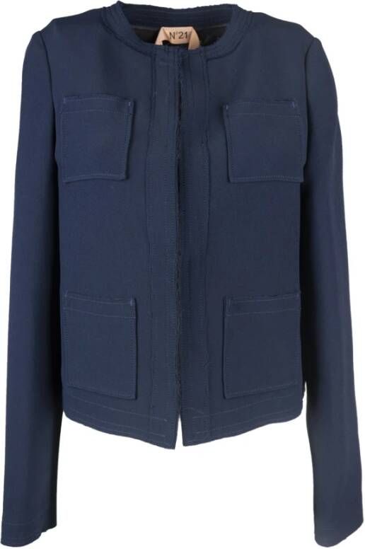 N21 Light Jackets Blauw Dames