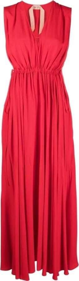N21 Maxi -jurken Rood Dames