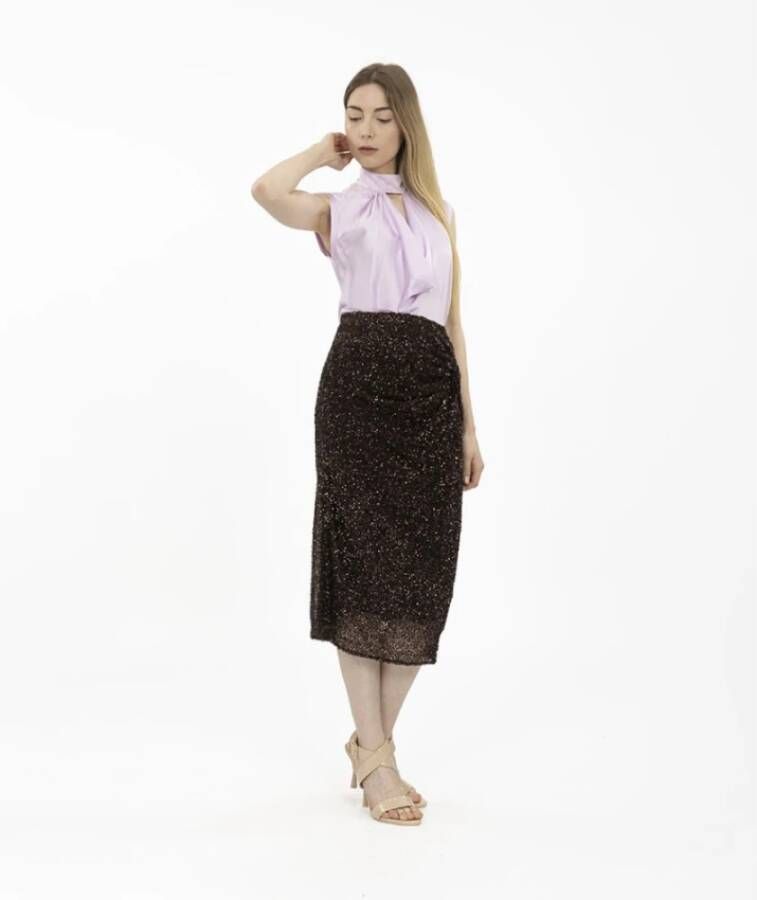 N21 Midi Skirts Zwart Dames