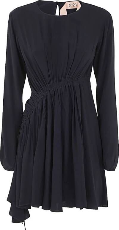 N21 Mini -jurk lange mouwen Blauw Dames