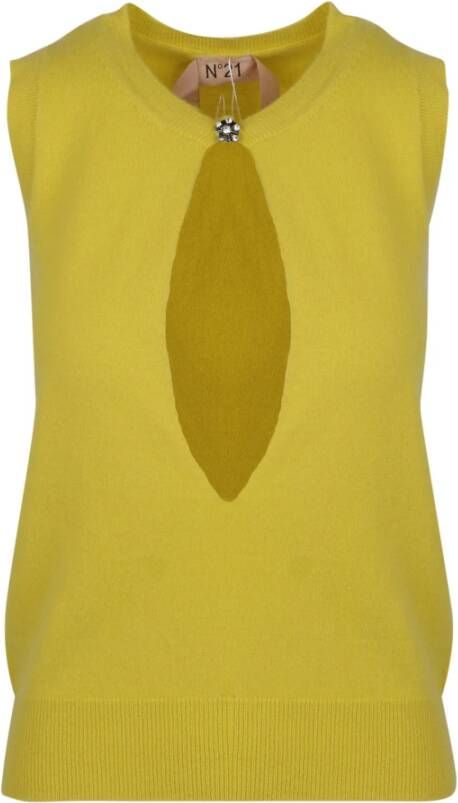 N21 Sleeveless Tops Yellow Dames