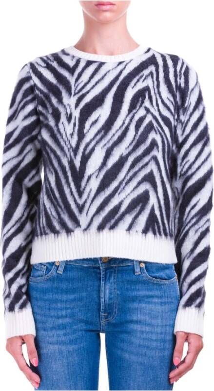 N21 Zwarte Trui met Korte Lengte Black Dames