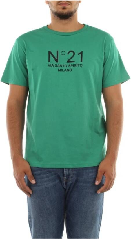 N21 T-shirt Groen Heren