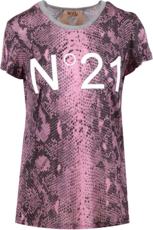 N21 T-shirt Purple Dames