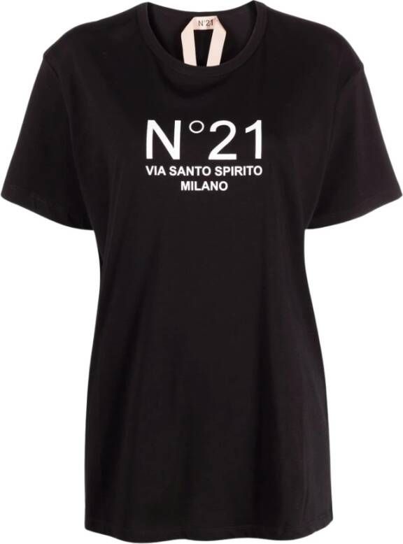 N21 T-Shirt Zwart Dames