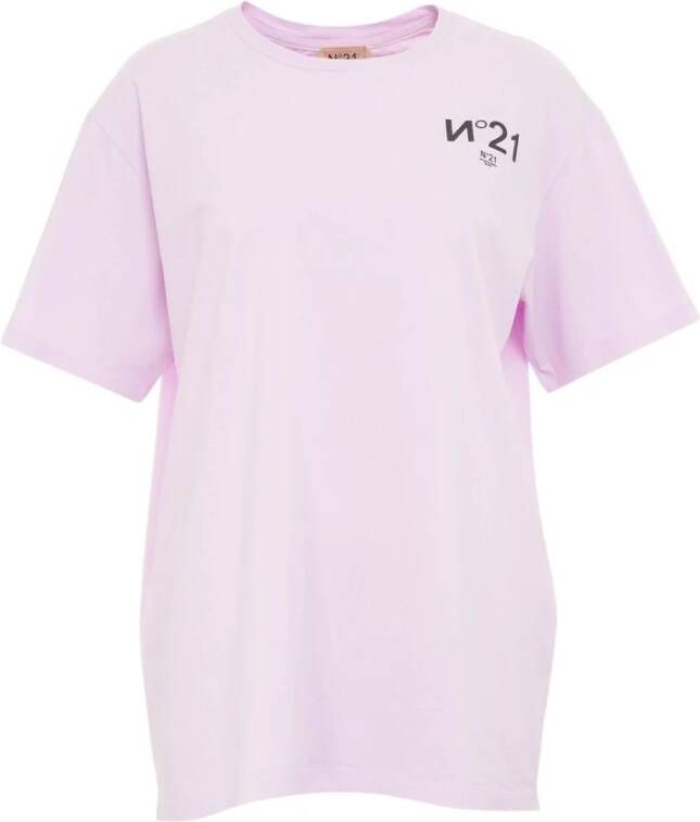 N21 T-shirts Roze Dames
