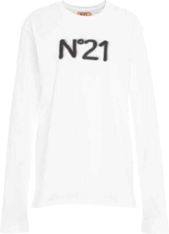 N21 T-Shirts White Dames