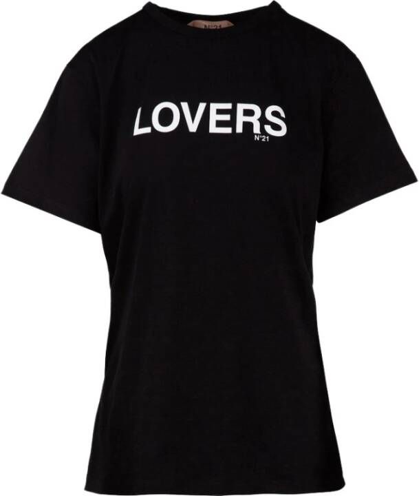 N21 T-Shirts Zwart Dames