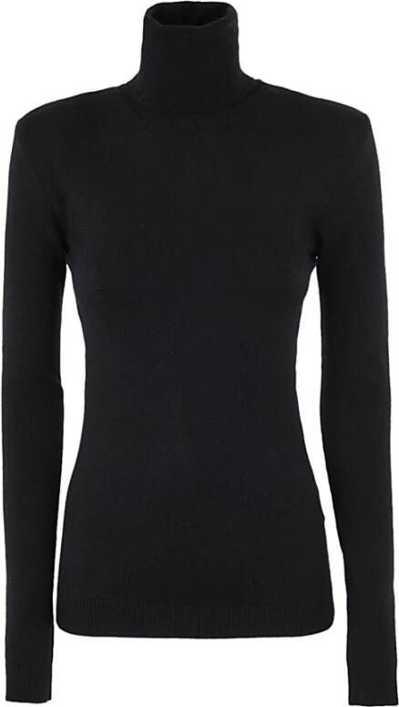 N21 Turtleneck -trui met gewatteerde schouder Zwart Dames