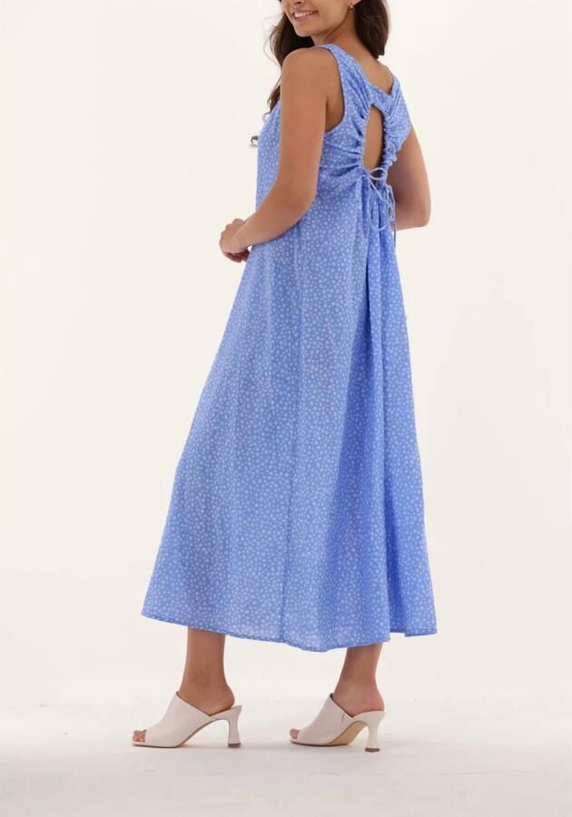 NA-KD Dames Jurken Organic Open Back Midi Dress Blauw - Foto 2