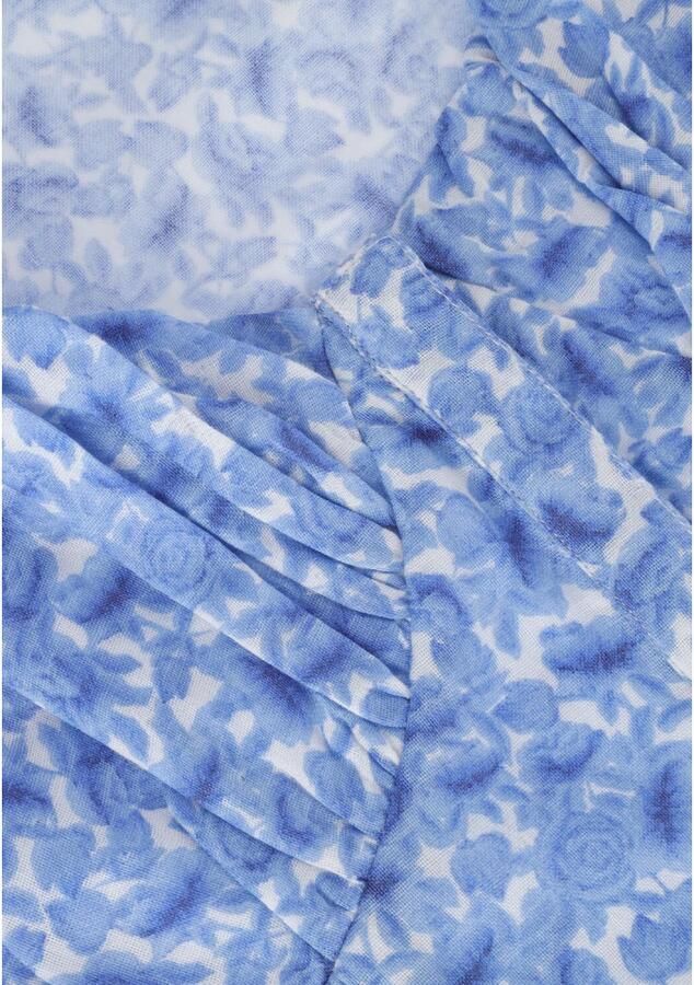 NA-KD Dames Blouses Organic Gathered Detail Long Sleeve Blouse Blauw - Foto 1