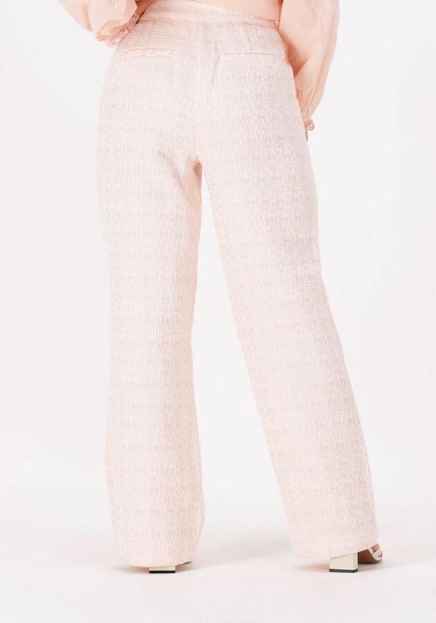 NA-KD Dames Broeken Tweed Suit Pants Lichtroze - Foto 3