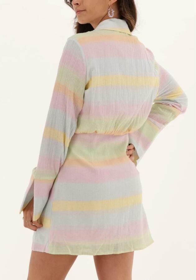 NA-KD Dames Jurken Twisted Front Short Dress Multi - Foto 2