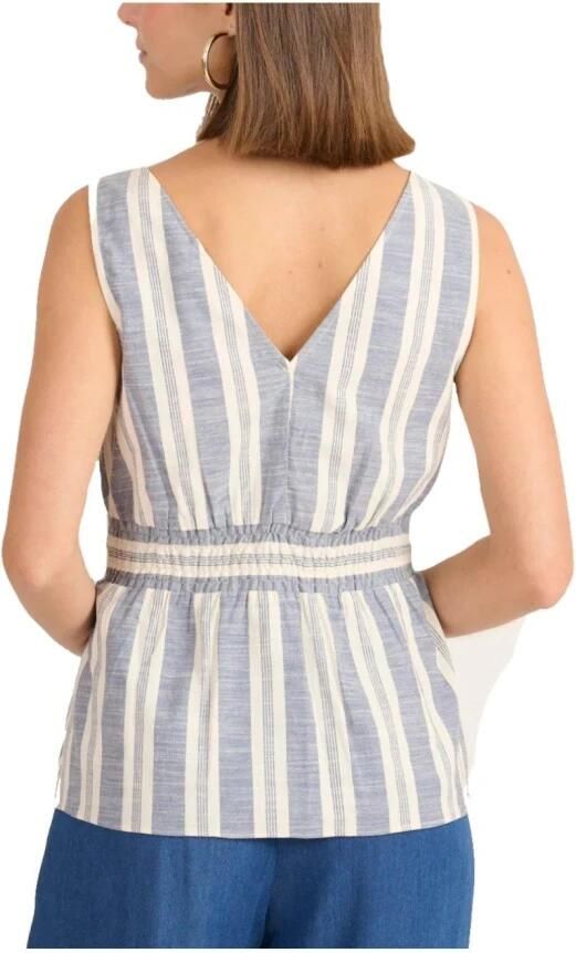 Naf Bohemian Chic Geborduurde Shirt Blue Dames - Foto 2