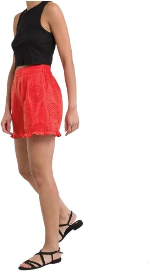 Naf Casual Shorts Rood Dames