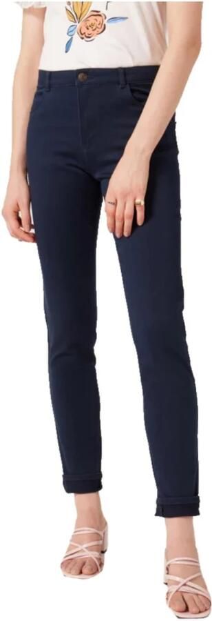Naf Katoenmix Skinny Broek Blue Dames - Foto 3