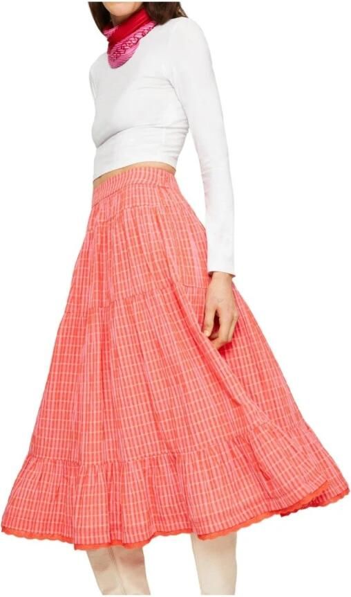 Naf Midi Skirts Pink Dames