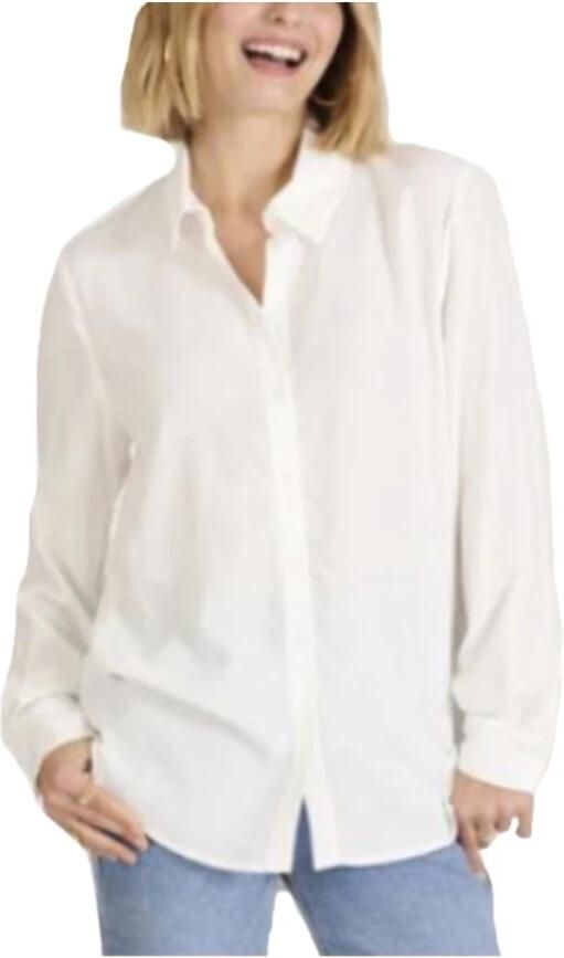 Naf Witte Lange Mouwen Overhemd White Dames - Foto 3