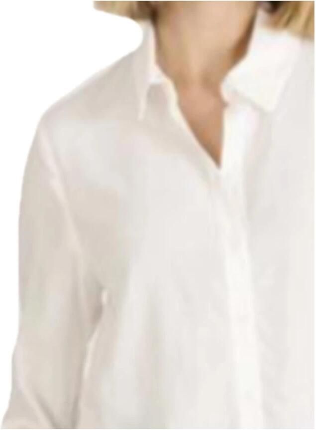 Naf Witte Lange Mouwen Overhemd White Dames