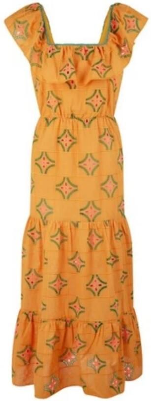 Naf Summer Dresses Oranje Dames - Foto 3