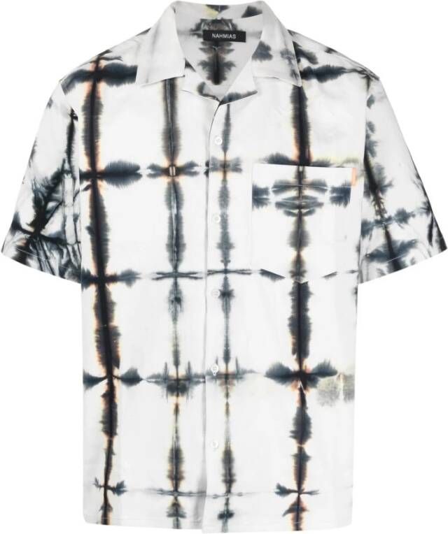 Nahmias Short Sleeve Shirts Groen Heren