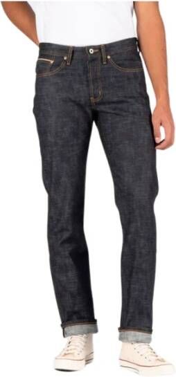 Naked & Famous Denim Jeans Blauw Heren