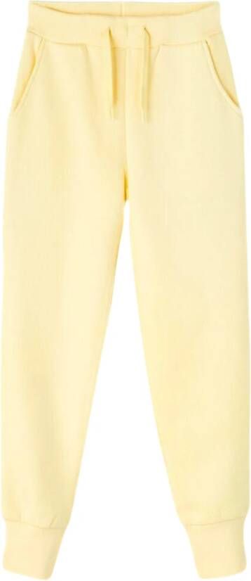 Name it KIDS regular fit joggingbroek NKFLENA met biologisch katoen geel Meisjes Katoen (biologisch) 116