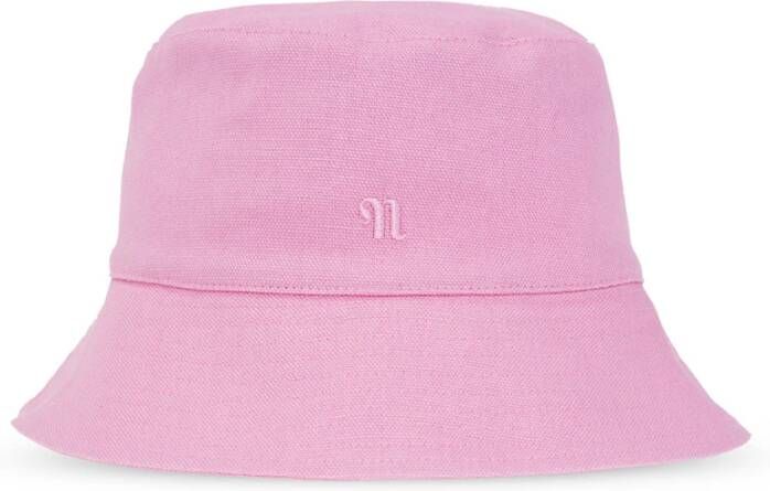 Nanushka Roze katoenen hoed Pink Dames