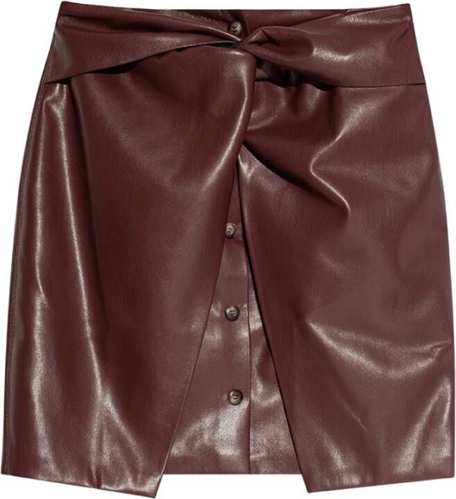 Nanushka Denemarken Vegan Leather Distributed Bruin Dames