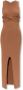 Nanushka Caramel Aansluitende Midi Jurk Brown Dames - Thumbnail 1