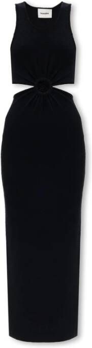 Nanushka Dione jurk Zwart Dames