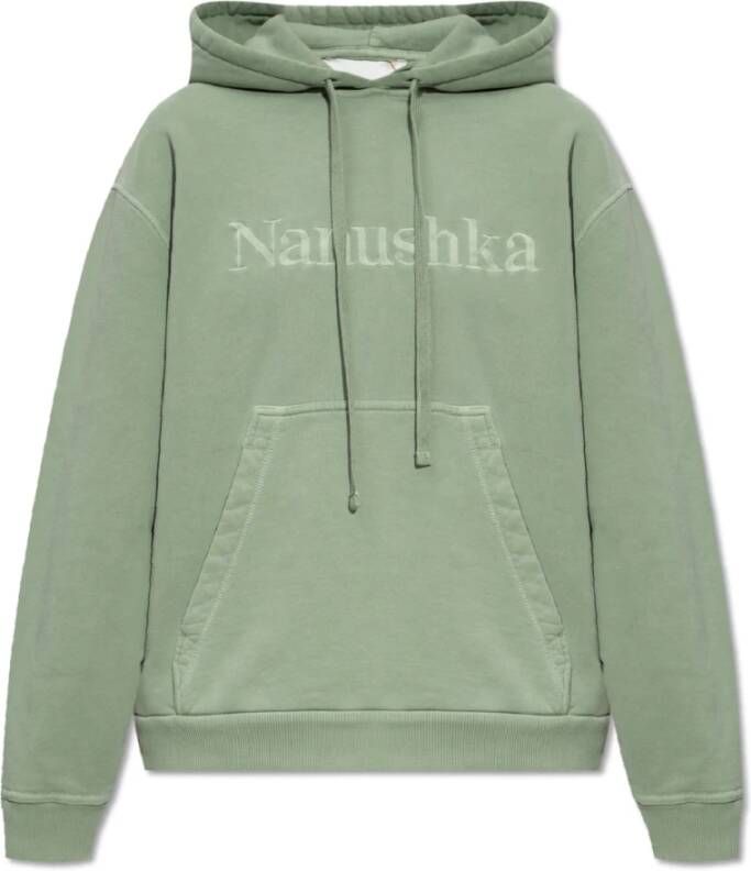 Nanushka Ever hoodie met logo Groen Dames