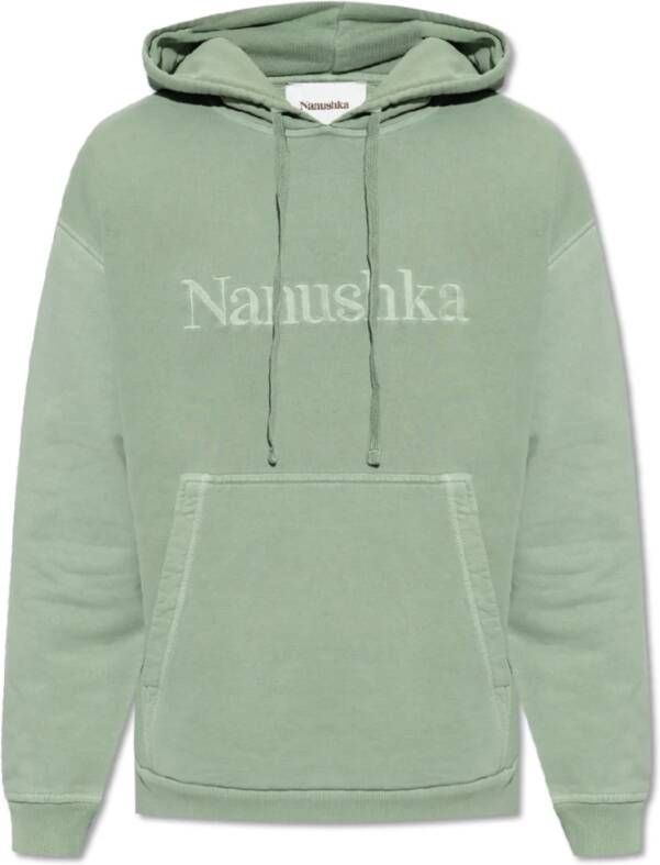 Nanushka Ever hoodie met logo Groen Heren