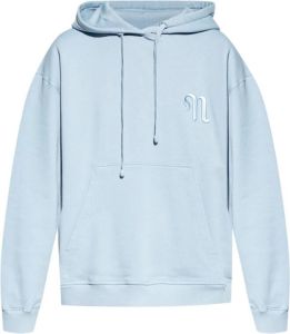 Nanushka Ever hoodie with logo Blauw Dames