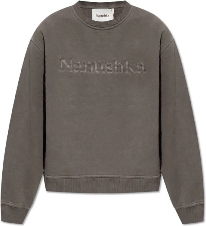Nanushka Mart sweatshirt met logo Grijs Dames