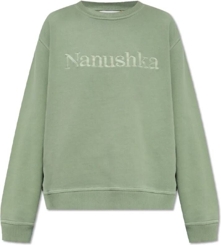 Nanushka Mart sweatshirt met logo Groen Dames