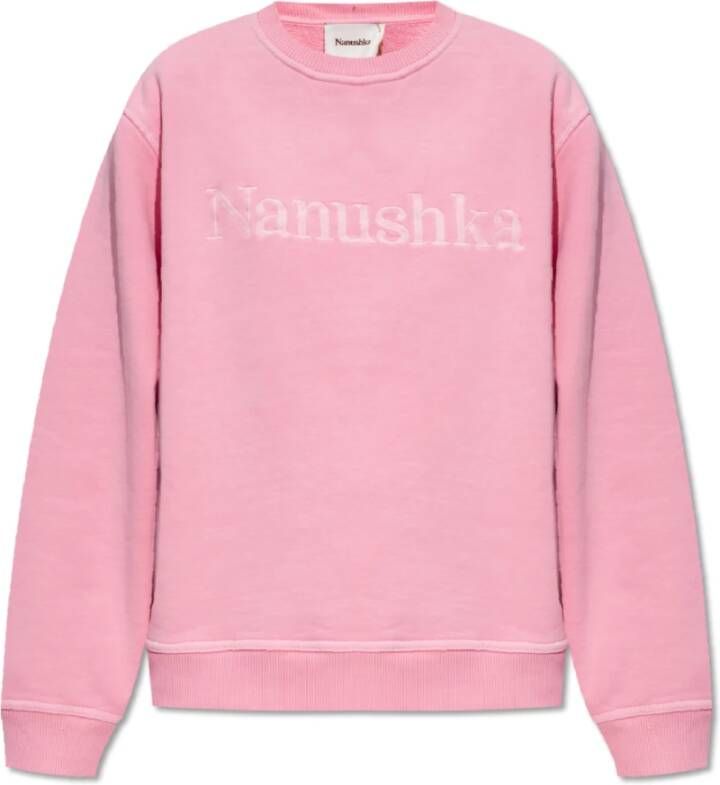 Nanushka Mart sweatshirt met logo Roze Dames