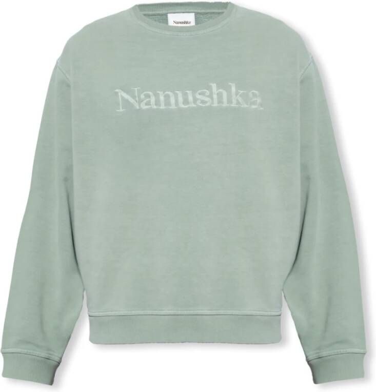 Nanushka Mart sweatshirt with logo Groen Heren