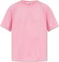 Nanushka Roze Geborduurde Logo T-shirts en Polos Pink Dames - Thumbnail 1