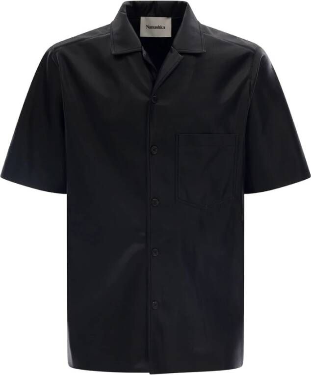 Nanushka Short Sleeve Shirts Zwart Heren