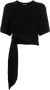 Nanushka Zwarte Shirt met Asymmetrische Zoom en Ringversiering Black Dames - Thumbnail 1