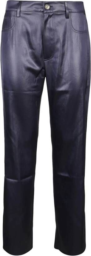 Nanushka Vaeda 5 pocket bijgesneden flare broek Zwart Dames