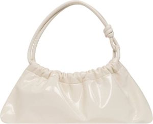 Nanushka Valerie glossy shoulder bag Wit Dames