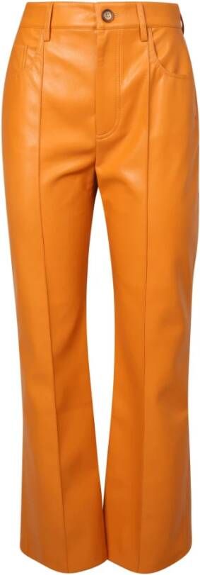 Nanushka Wijd uitlopende broek Oranje Dames