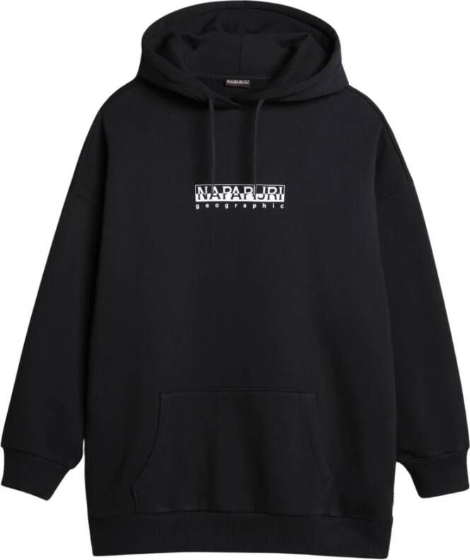 Napapijri Dames sweatshirt met capuchon B-Box H 2 Zwart Dames