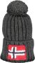 Napapijri Grijze Wintermuts met Handtekening Borduurwerk Gray Unisex - Thumbnail 5